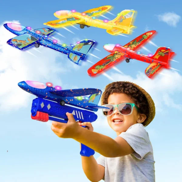 Airplane Launcher Gun Toy For Kids | Aircraft Shooting Gun | Outside Flying Toys