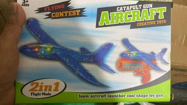 Airplane Launcher Gun Toy For Kids | Aircraft Shooting Gun | Outside Flying Toys