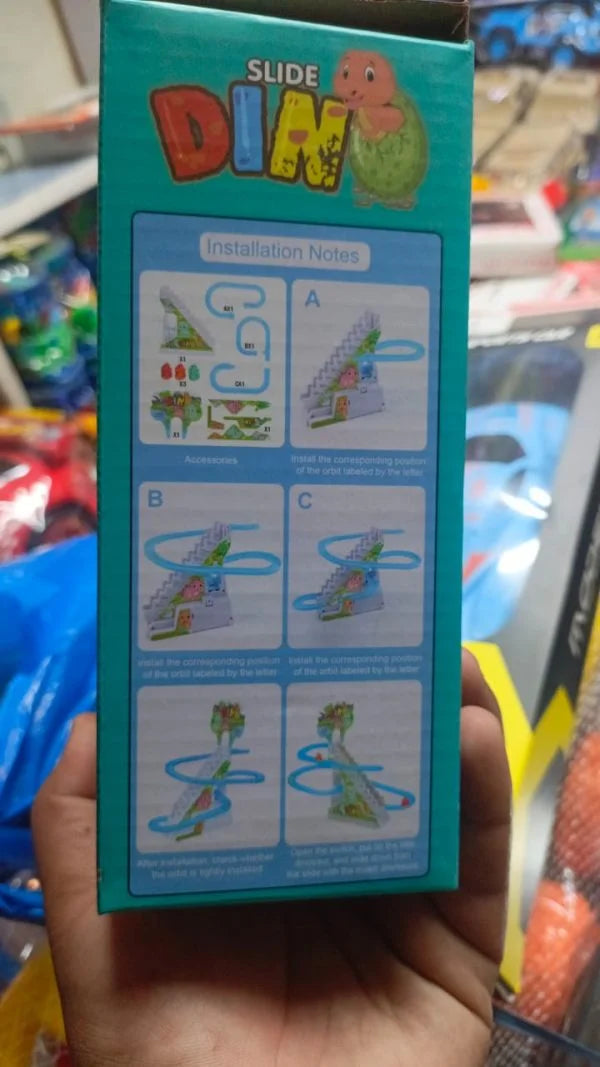 Dinosaur Slide Race Track Toy For Kids