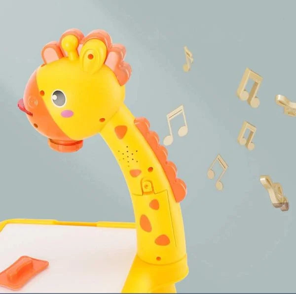 LED Projector Board Giraffe | Hand Writing Painting Desk for Children