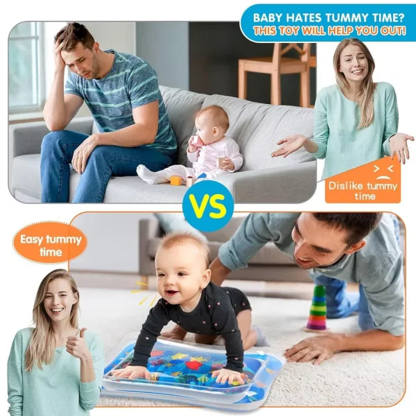 Inflatable Leakproof Water Mat For Kids / Inflatable Tummy Time Mat