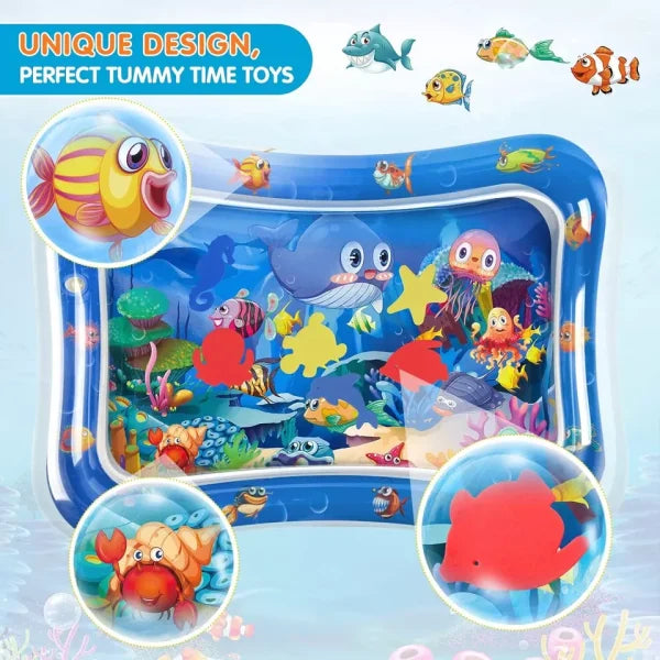 Inflatable Leakproof Water Mat For Kids / Inflatable Tummy Time Mat