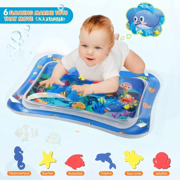 Inflatable Leakproof Water Mat For Kids / Inflatable Tummy Time Mat
