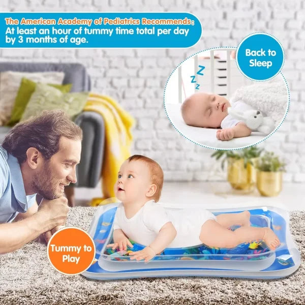 Inflatable Leakproof Water Mat For Kids / Inflatable Tummy Time Mat