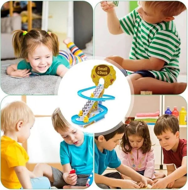Duck Race Track Set With LED Flashing Lights & Music