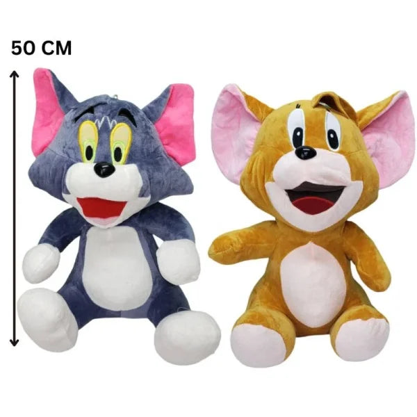 The Naughty Tom & The Clever Jerry Soft Stuffed Cat Mouse Plush Toy For Kids