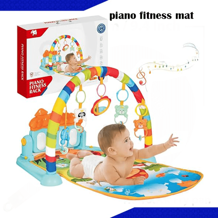 3 In 1 Newborn Baby Piano Fitness Rack - Activity Mat - Kiddo Wish
