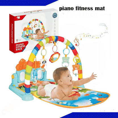 3 In 1 Newborn Baby Piano Fitness Rack - Activity Mat - Kiddo Wish