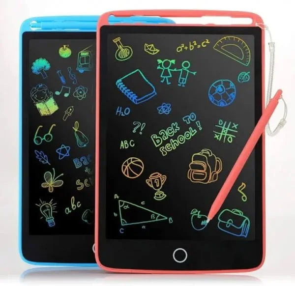 LCD Writing Tablet For Kids | 12 Inch Multi Colour LCD Screen | Erasable Digital Drawing Pad