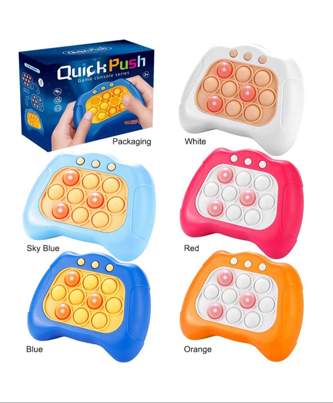 Quick Push Bubble Game Console for Kids - Kiddo Wish