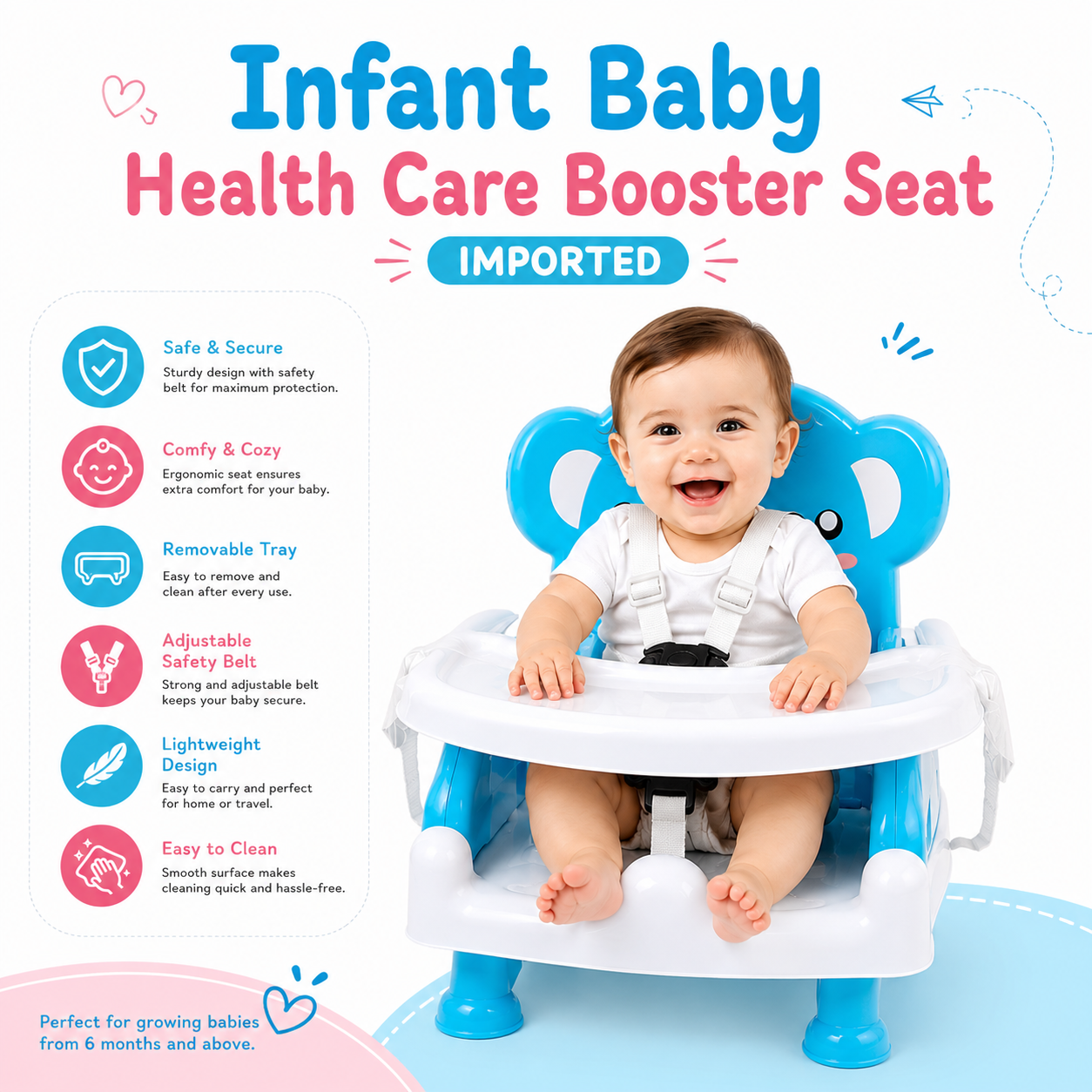 Infant Baby Health Care Booster Seat
