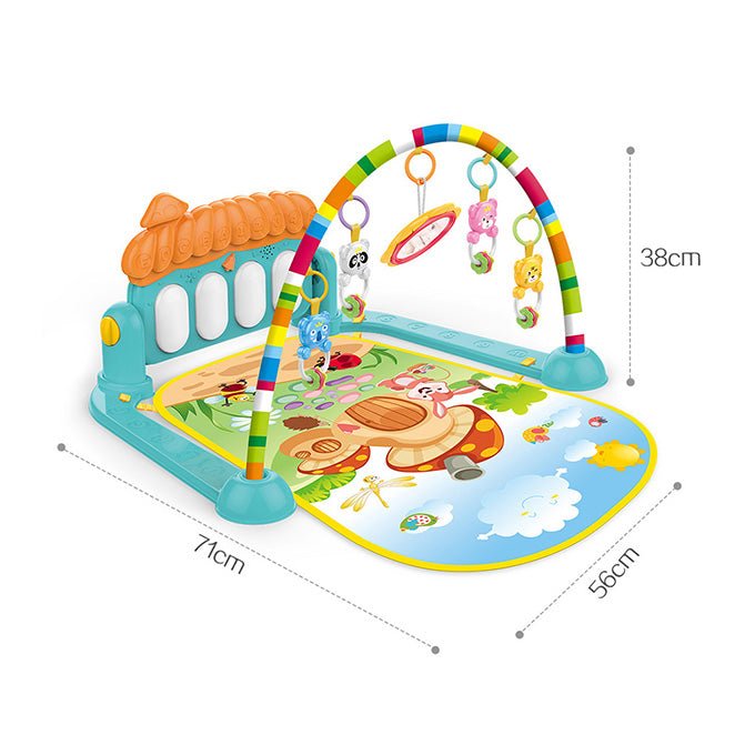 3 In 1 Newborn Baby Piano Fitness Rack - Activity Mat - Kiddo Wish