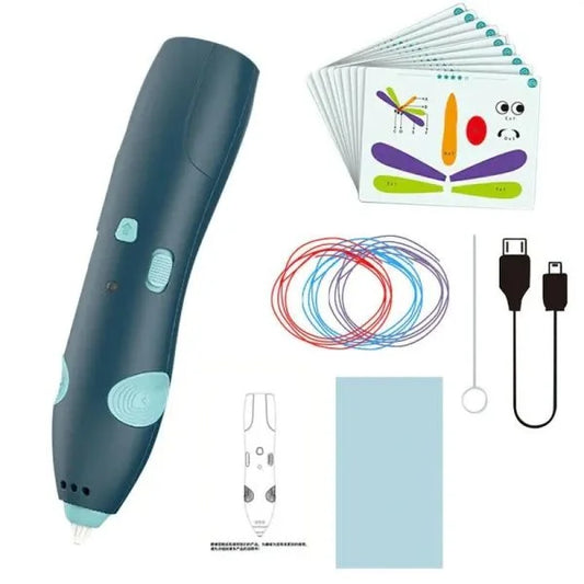 Diy 3d Drawing Pen for Kids  | Low Temperature 3d Printing Pen | Digital Display, Rechargeable