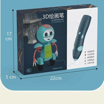 Diy 3d Drawing Pen for Kids  | Low Temperature 3d Printing Pen | Digital Display, Rechargeable