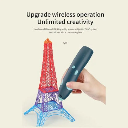 Diy 3d Drawing Pen for Kids  | Low Temperature 3d Printing Pen | Digital Display, Rechargeable