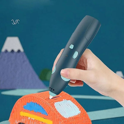 Diy 3d Drawing Pen for Kids  | Low Temperature 3d Printing Pen | Digital Display, Rechargeable