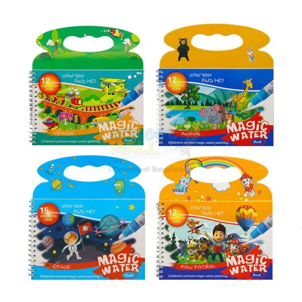 Magic Water Book 12 Exploration Scene | Creative Children Magical Drawing Books With Pen