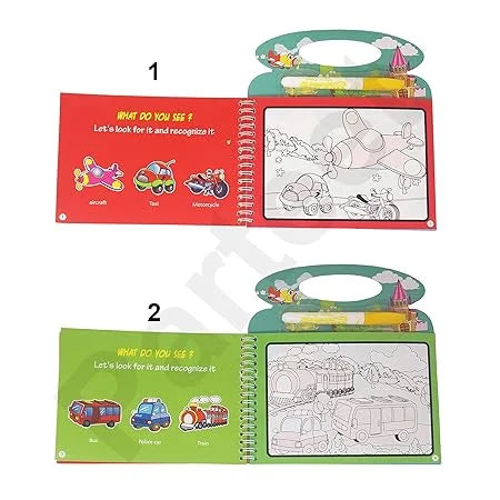 Magic Water Book 12 Exploration Scene | Creative Children Magical Drawing Books With Pen