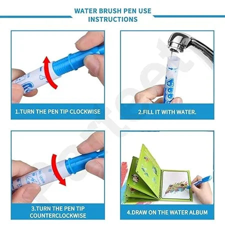 Magic Water Book 12 Exploration Scene | Creative Children Magical Drawing Books With Pen