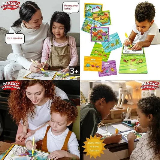 Magic Water Book 12 Exploration Scene | Creative Children Magical Drawing Books With Pen