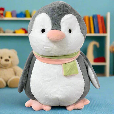 Scarf Penguin Plush Figure | Fluffy & Soft Stuffed Penguin Plush Toy For Kids