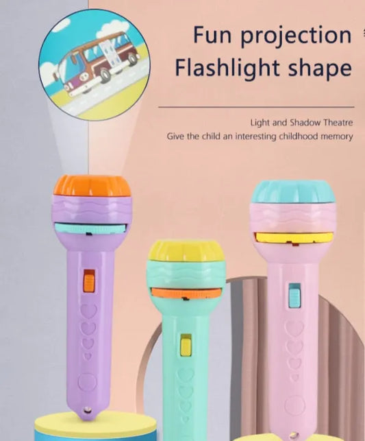 Slide Projector Torch Projection Light,Children's Flashlight Toy