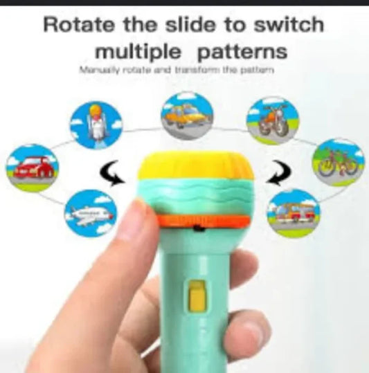 Slide Projector Torch Projection Light,Children's Flashlight Toy